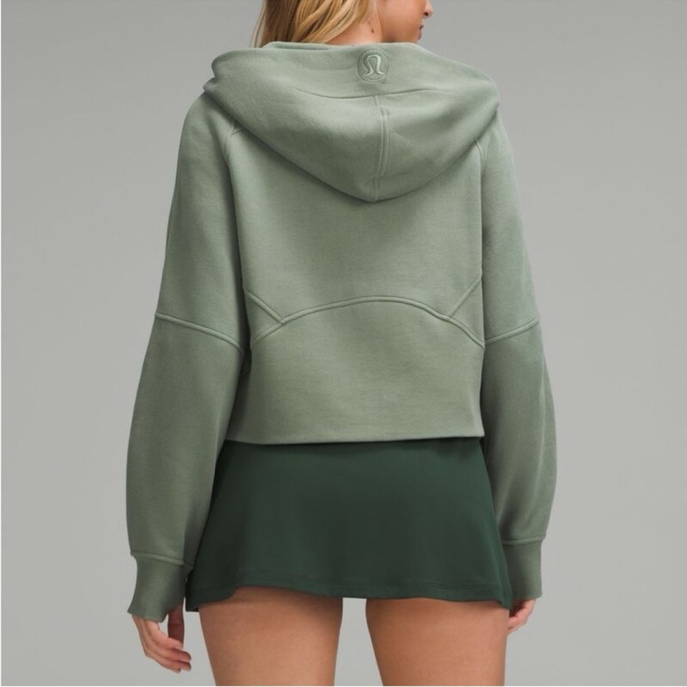 Lululemon Eucalyptus Green Oversized Full-Zip Cropped Scuba Hoodie| XS/S - Picture 2 of 8